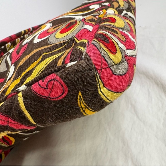 VERA BRADLEY Puccini Print Quilted Crossbody Messenger Bag Purse 60s 70s Boho - Picture 14 of 17